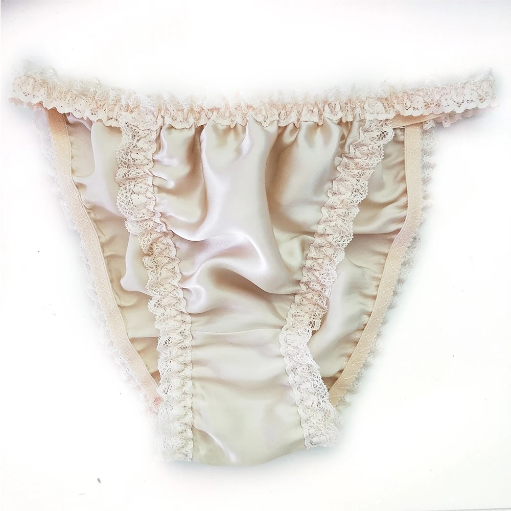 Women's Sexy Lace Panties Seamless Underwear Briefs not Nylon Silk for Girl Ladies Bikini not Cotton Crotch Transparent Lingerie