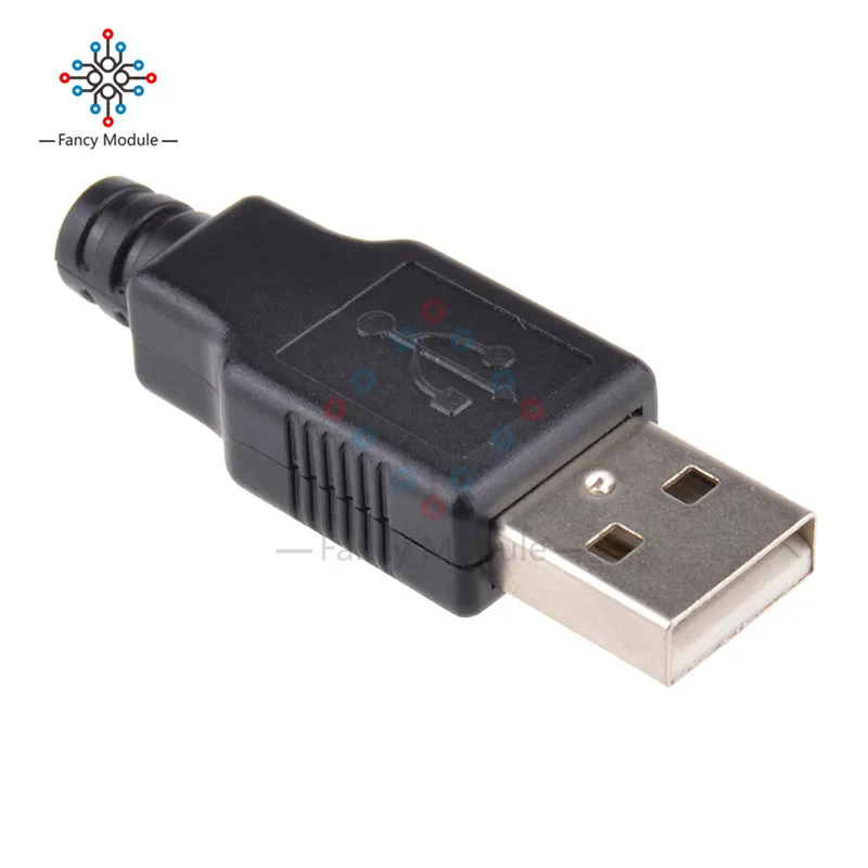 5 шт. 4-контактный переходник с USB типа A и черная пластиковая крышка | Обустройство