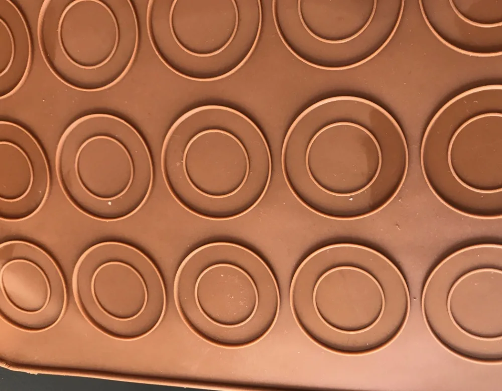 1 шт Macarons силиконовые формы 100% й силикон для пищевых продуктов выпечка пирожных