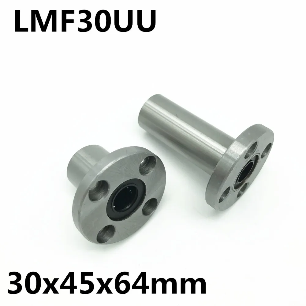 2шт LMF30UU LMF30 фланцевый шарикоподшипник используемый для линейной направляющей 30