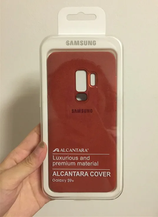 Оригинальные Подлинная samsung Алькантара Роскошный кожаный чехол для Galaxy S9 плюс +