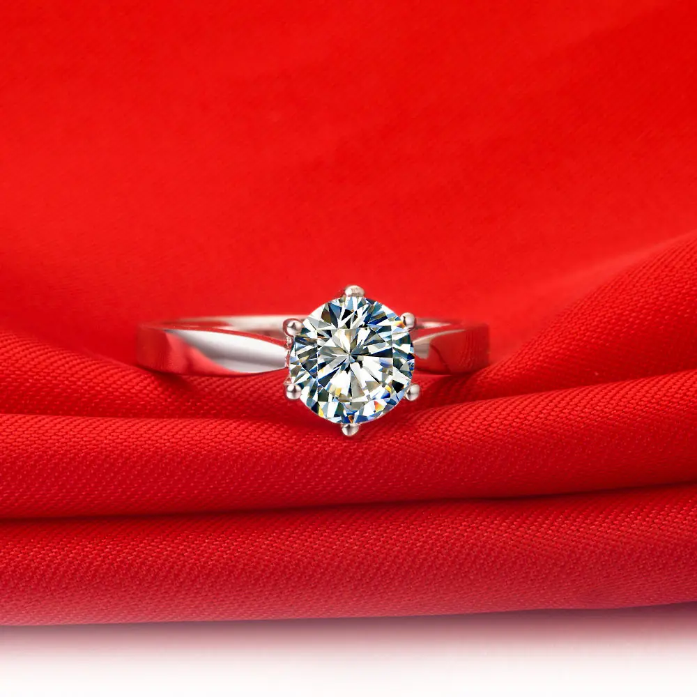Подлинное Золотое кольцо для пары 1CT ее 0.25CT его Moissanite бриллиантовое Твердое 14K