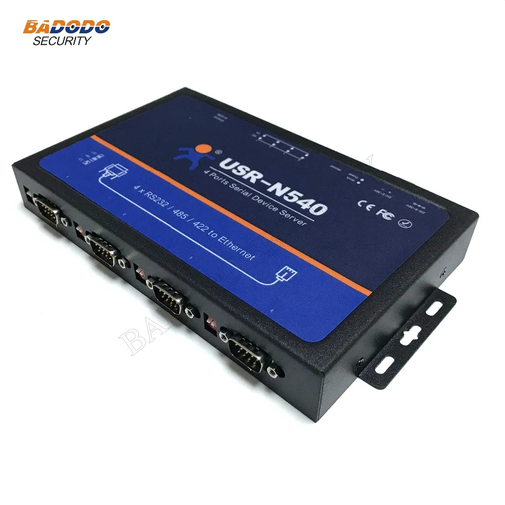 4 порта RS232 RS485 RS422 к Ethernet TCP IP конвертер сервера USR N540 Modbus RTU контроль температуры и