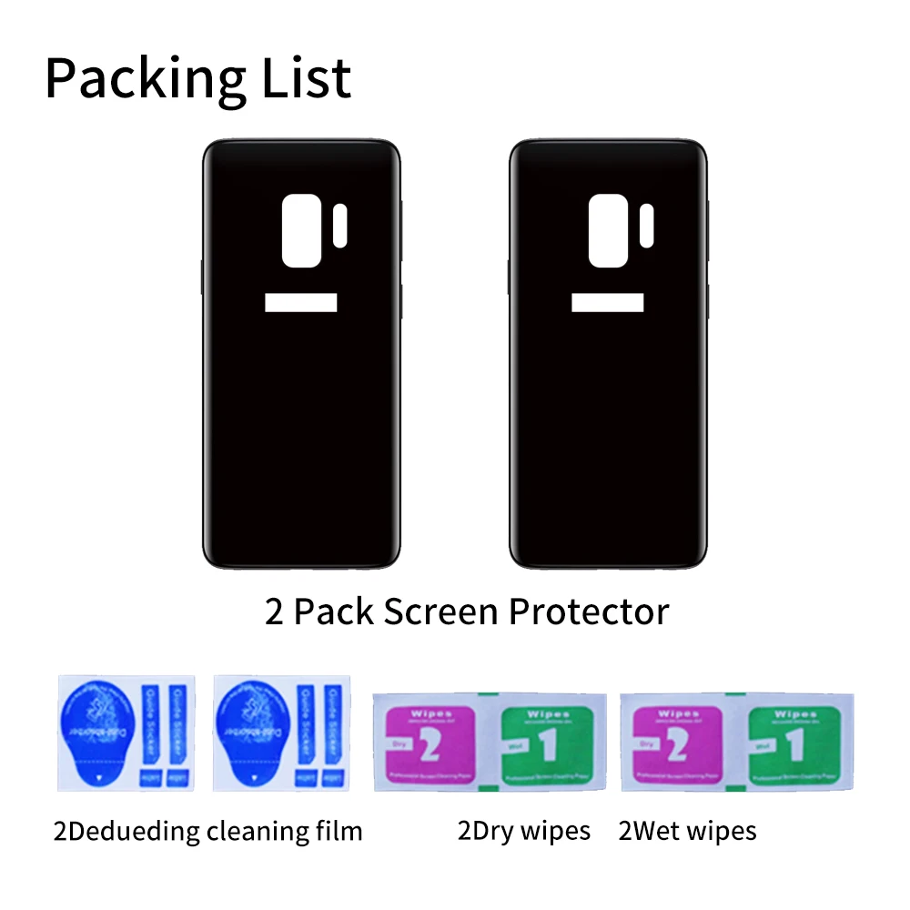 2pcsfor samsung Galaxy s6 s7edge s6ep s7ep s8 s8p s9 s9p Экран протектор Закаленное Стекло для samsung s6 s7 защиты Стекло 3D