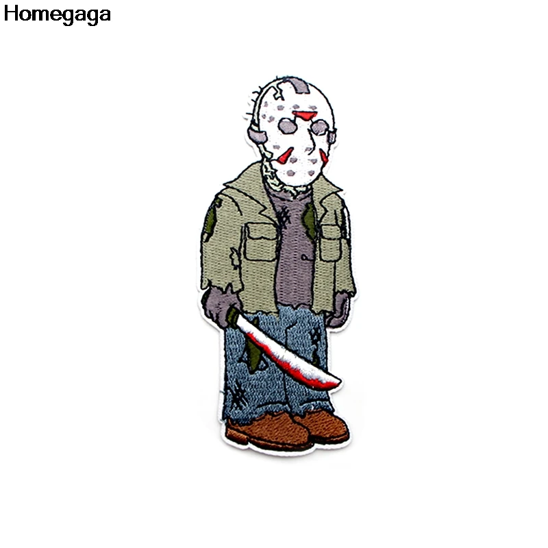 Homegaga Friday 13th аппликационные заплатки Сделай Сам Утюг на para обуви джинсы мешок рубашка одежда наклейки вышитые значки D2091