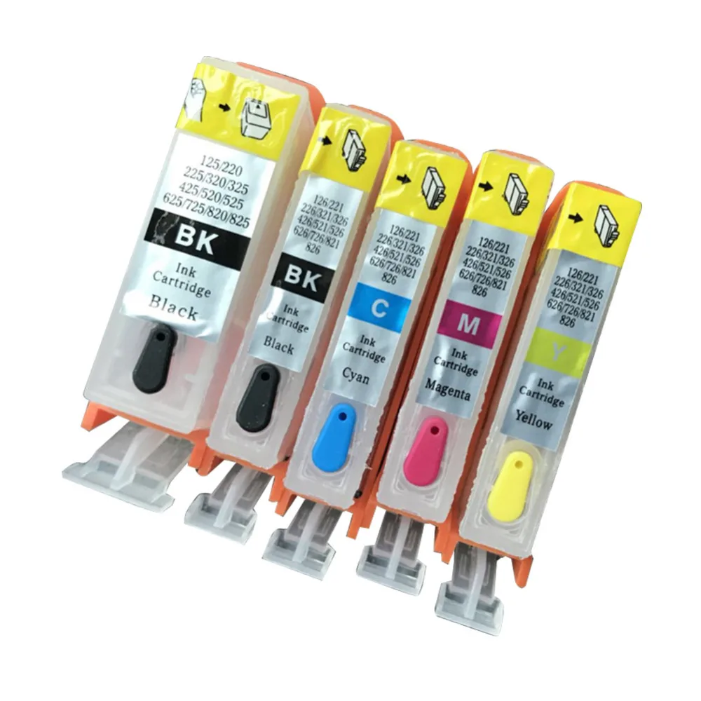 5PK PGI 525 CLI 526 пустые многоразовые чернила Cartrdiges для Canon IX6500 IX6550 MX715 MX882 MX885 MX895 IP4800 IP4850