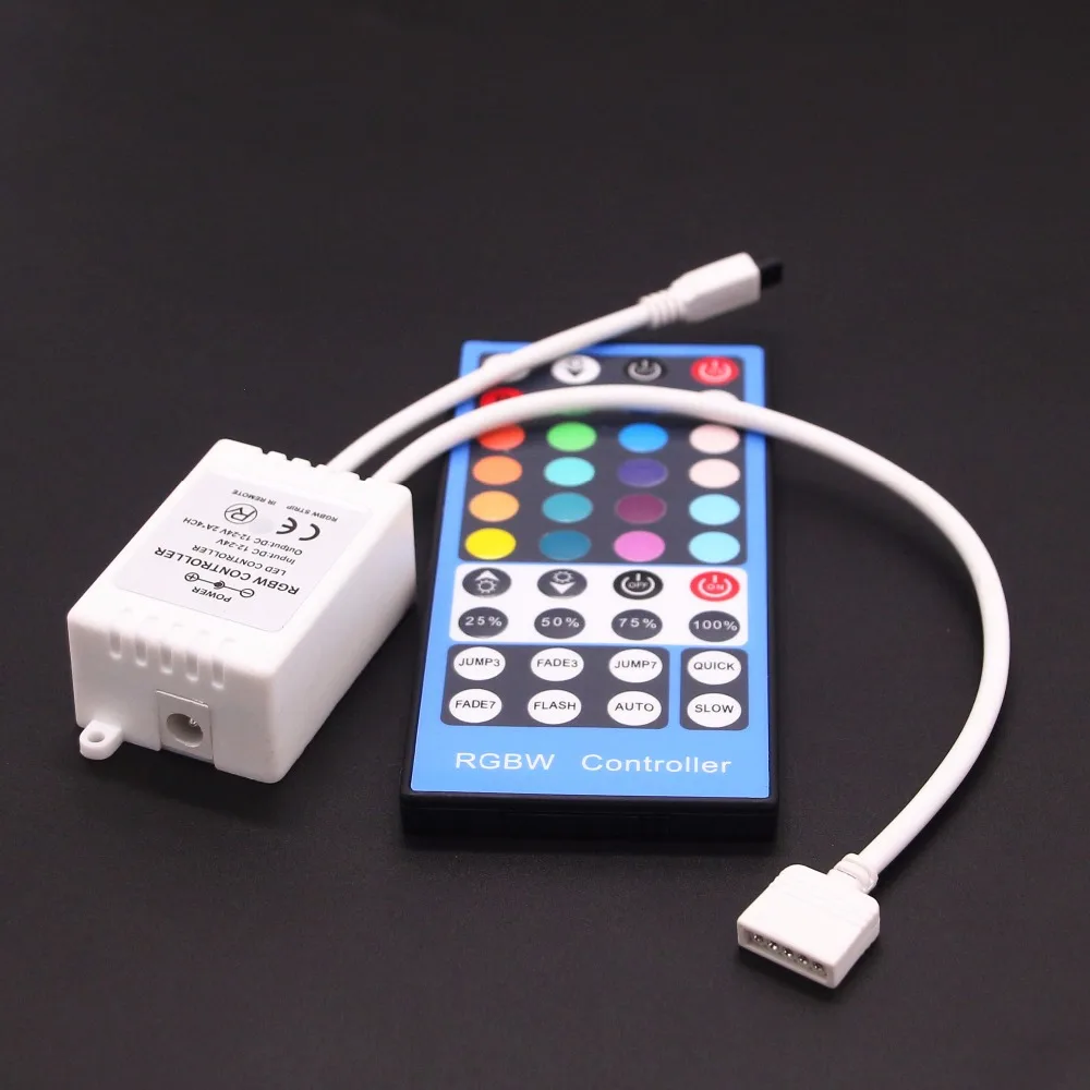 RGBW светодиодный Управление затемнитель 4 Каналы DC 12 V 24 5Pins ИК 40Key дистанционного