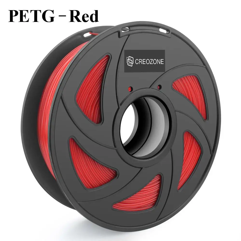 PETG-Red Нить для 3d принтера CREOZONE 1,75 мм 1 кг PLA ABS Нейлон Дерево TPU PETG Carbon ASA PP PC 3D пластиковая печатная нить из России - Цвет: PETG-Red