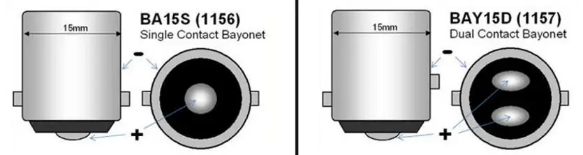 4 шт. BA15S 1156 P21W BAY15D 1157 P21/5 Вт авто светодиодный лампы 8 SMD 5050 Резервное копирование