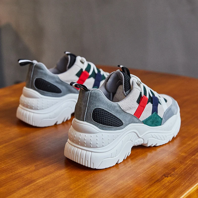 Волк который из 2018 натуральной кожи модные женские туфли кроссовки Сетка