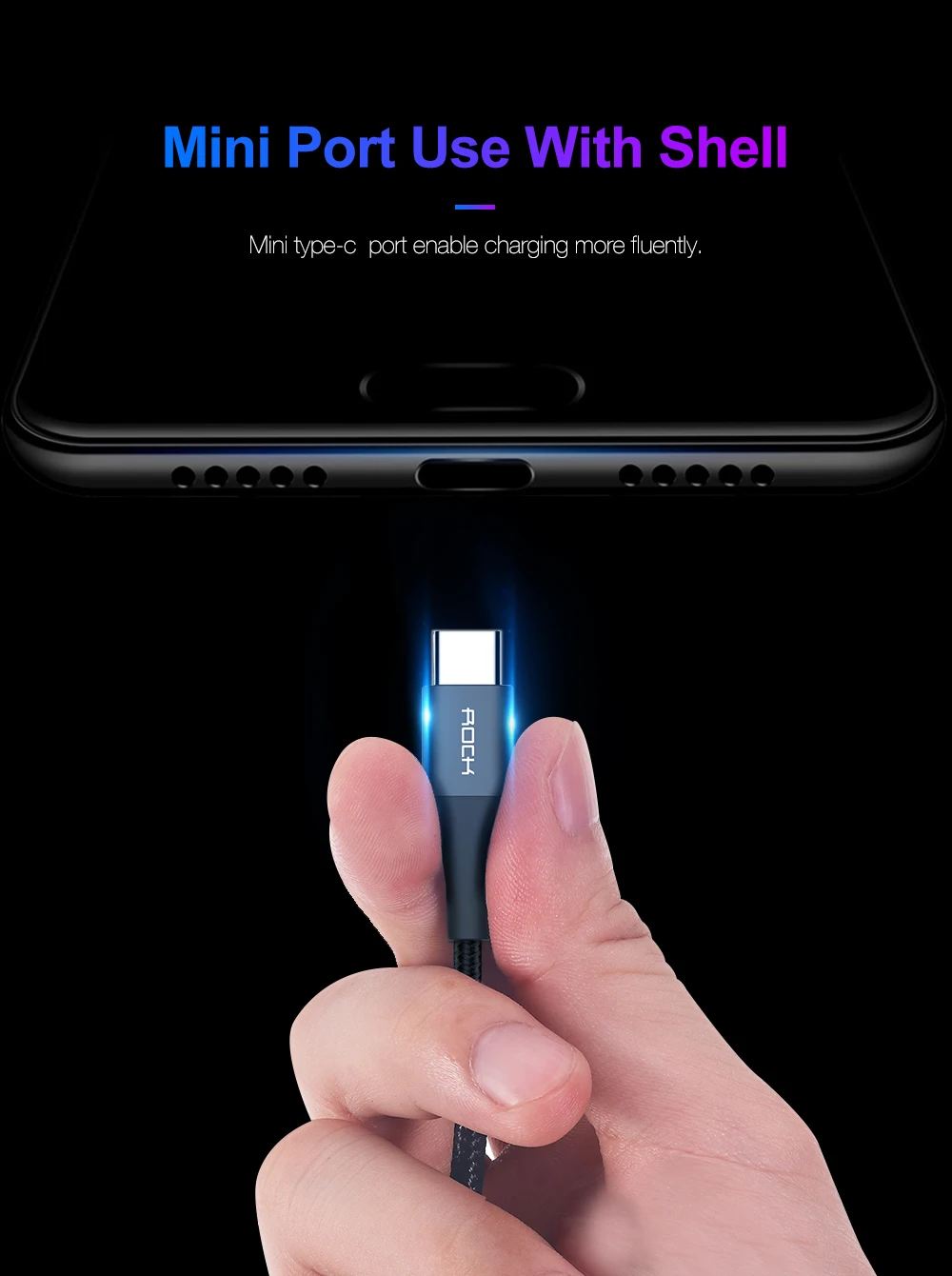 Rock 5A USB кабель для быстрой зарядки usb type C кабель магнитное зарядное устройство для зарядки данных Micro USB кабель мобильного телефона USB шнур