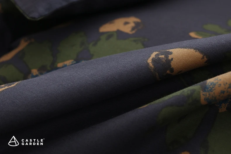 Комплект постельного белья из натурального хлопка с ярким принтом