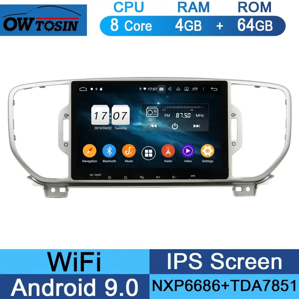 64G " ips 8 ядерный 4G+ 64G Android 9,0 автомобильный DVD мультимедийный плеер для Kia Sportage 4 KIA KX5 gps Радио Parrot BT DSP CarPlay - Цвет: 64G