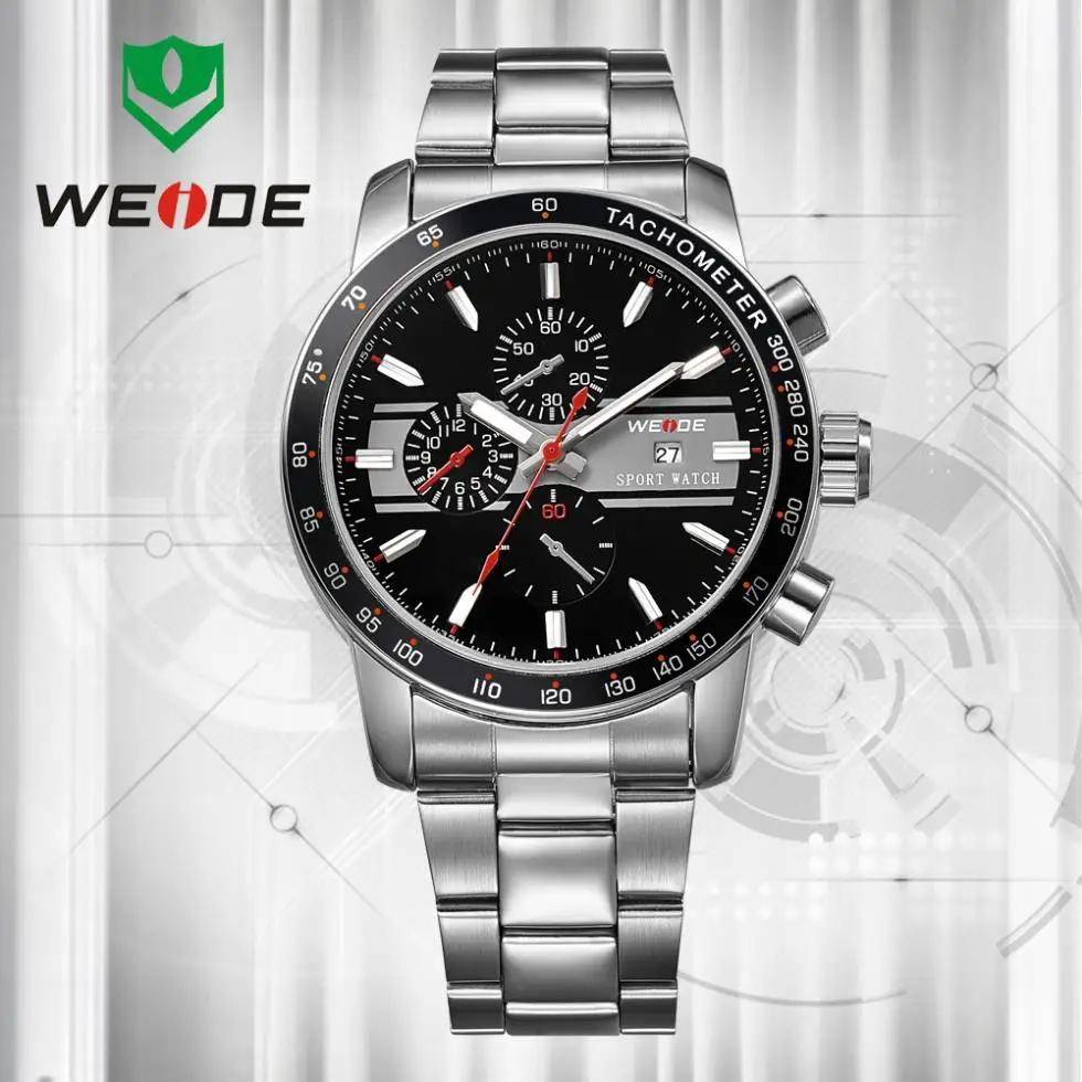 Weide dive quartz men full steel watch relogios brand luxury sports watches wristwatches relogio reloj|watch stand|watch tv on your computer