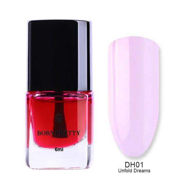 Top Coat DH01 BORN PRETTY красочные палитры оттенок верхнее покрытие серии Heaven Маникюр черный красный дизайн ногтей штамповка лак 6 мл - Цвет: Top Coat DH01