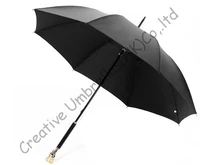 auto open 60t hex angles steel anti thunder windproof fiberglass golf umbrellas anti uv skeleton skull crown parasol