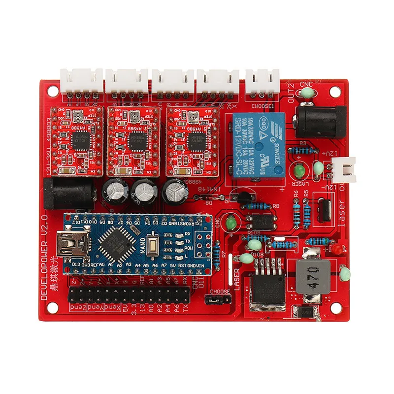 DANIU ЧПУ 3018 3 оси Мини DIY ЧПУ маршрутизатор Стандартный шпиндель мотор дерево гравировальный станок фрезерный гравер алюминиевый сплав