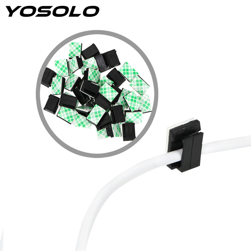 YOSOLO 40 проволок крепежные зажимы для автомобиля кабеля передачи данных кабель