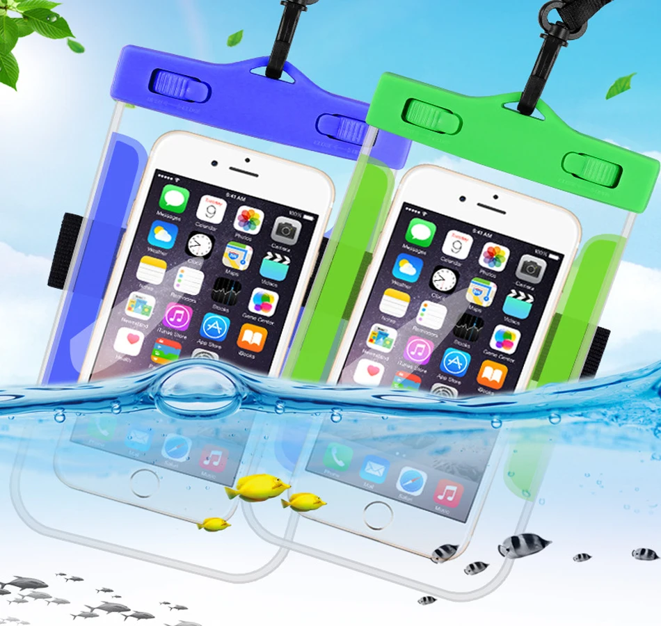 Водонепроницаемый мобильный чехол для телефона для Iphone X Xs Max Xr 8 7 samsung S9 прозрачный ПВХ герметичный подводный сотовый смартфон сухой Чехол