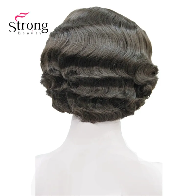 StrongBeauty волнистый парик из синтетических волос с коротким кожным верхом
