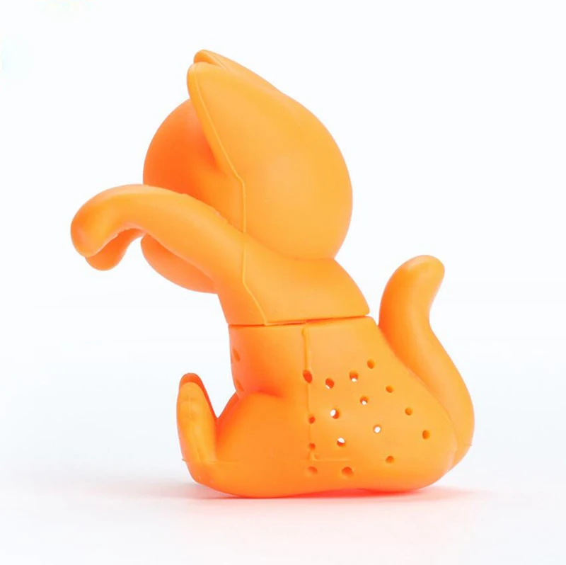 Creative Cartoon Tea Strainer Silicone Cute Cat Infuser Tools |