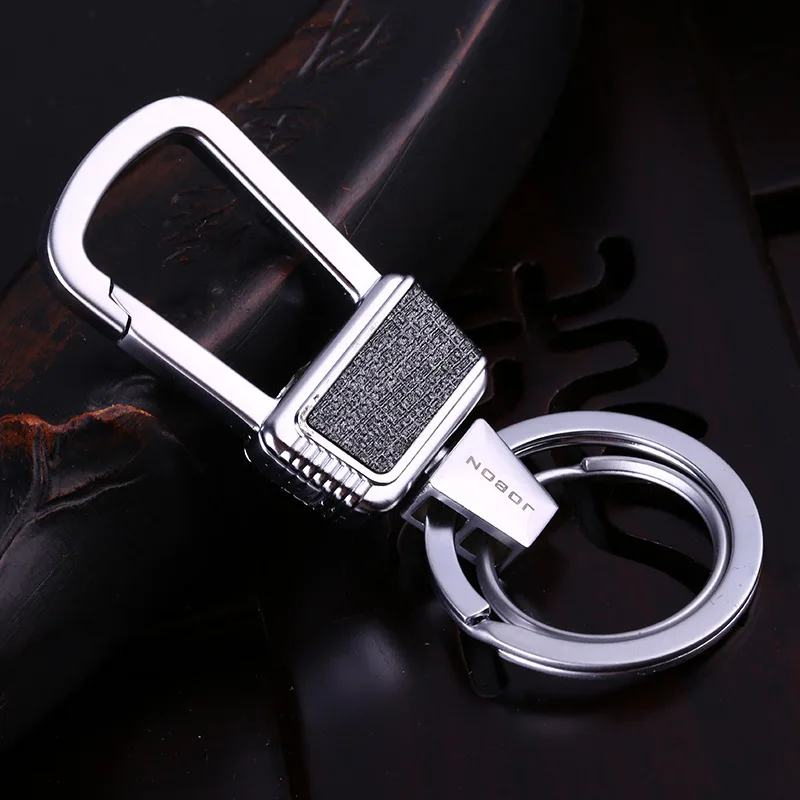 Новинка брелок для ключей с надписью на заказ мужской кожаный металлический