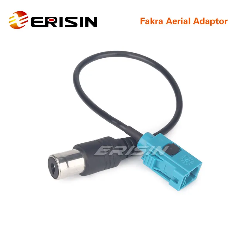 Erisin ES040 женский Fakra к женскому ISO воздушный адаптер для VW/BMW/AUDI/FORD/MERCEDES/OPEL