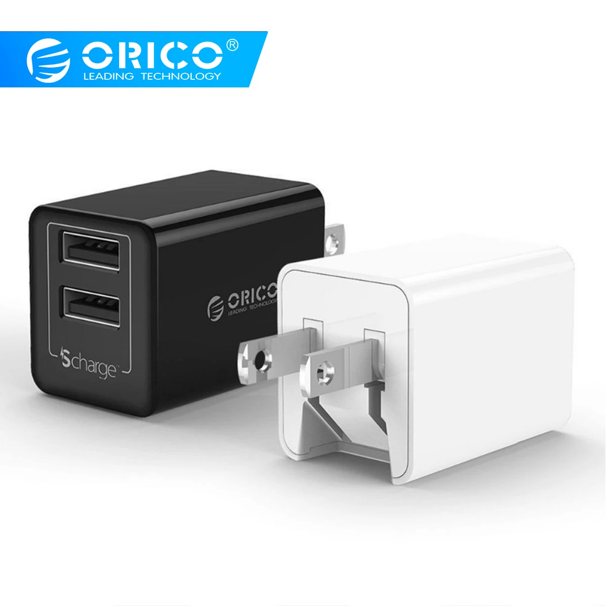 ORICO 5V2.4A USB зарядное устройство для путешествий настенное Adapter12W портативное умное