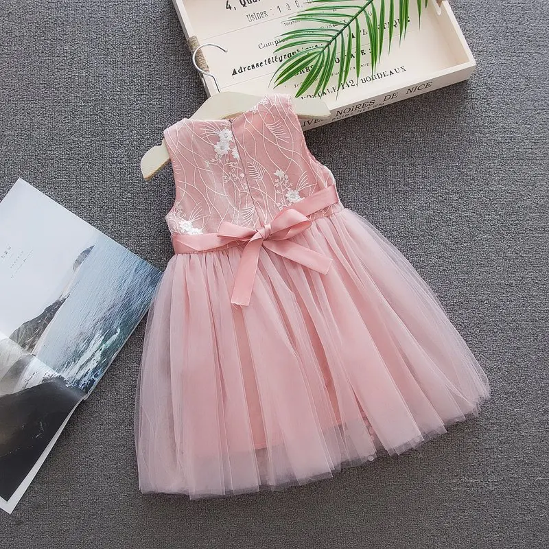 Летнее платье для девочек BibiCola детское с цветочным принтом вечеринки на день