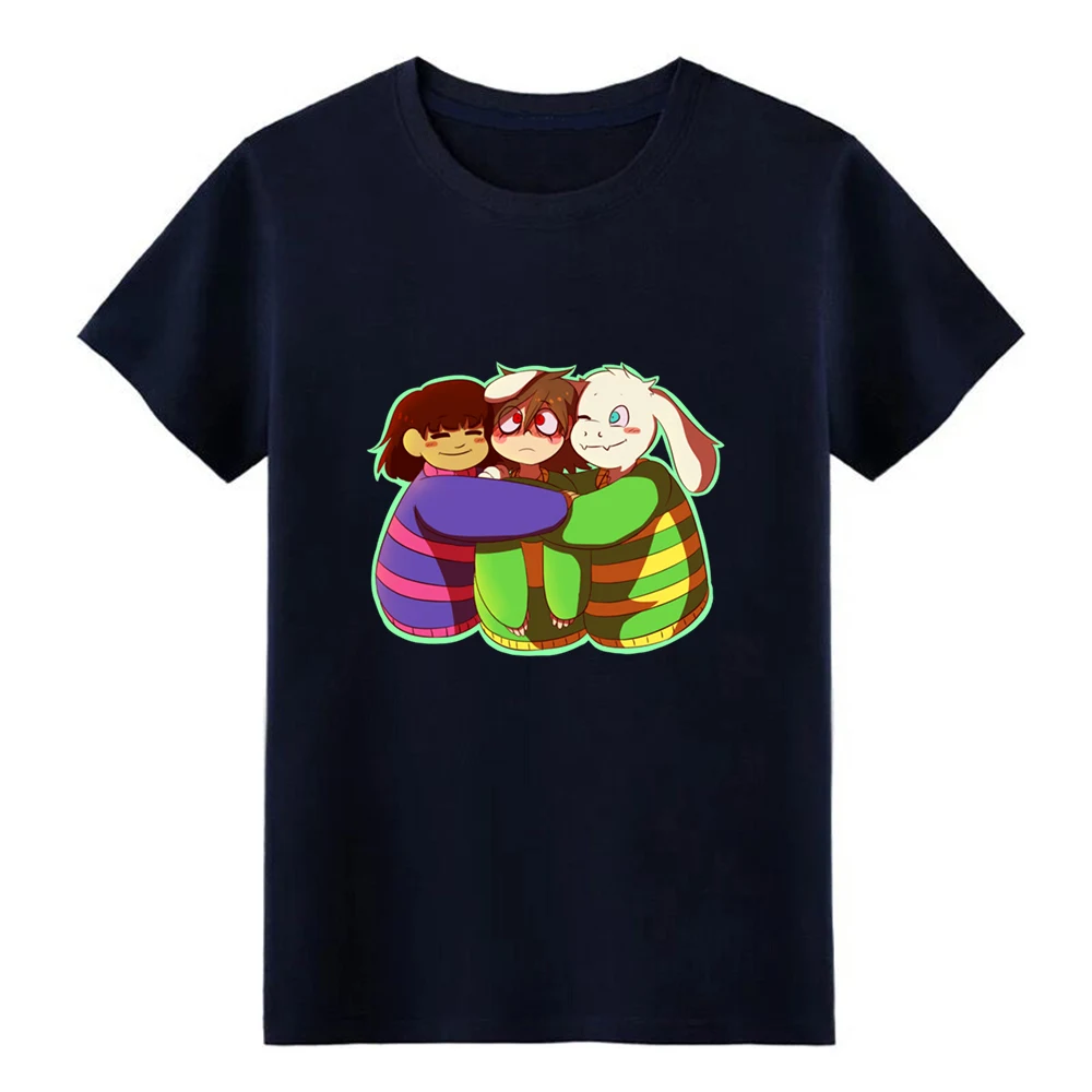 Футболка с надписью undertale asrie l and frisk hugging chara трикотажная S XXXL из 100% хлопка уличная