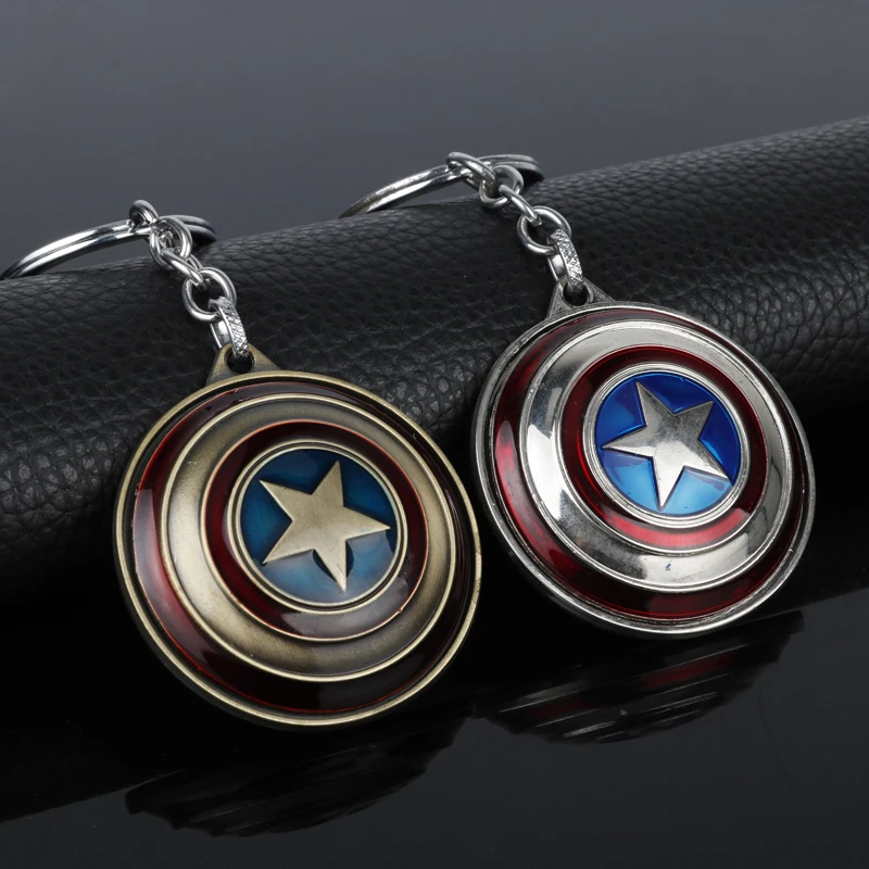 MQCHUN Marvel супер герой Капитан Америка кулон брелок держатель для ключей llaveros металлический Мстители косплей брелок на подарок-50