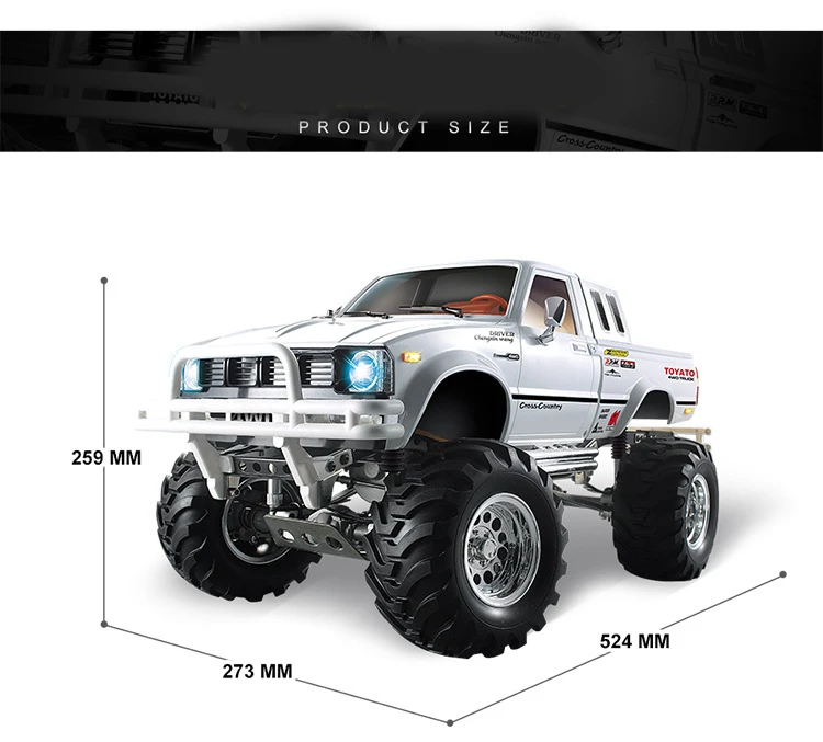 Высокоскоростной электронный пульт дистанционного управления Monster Truck 1/10 RC Rock Crawler с функцией тормоза vs TAMIYA 4x4 pick-up