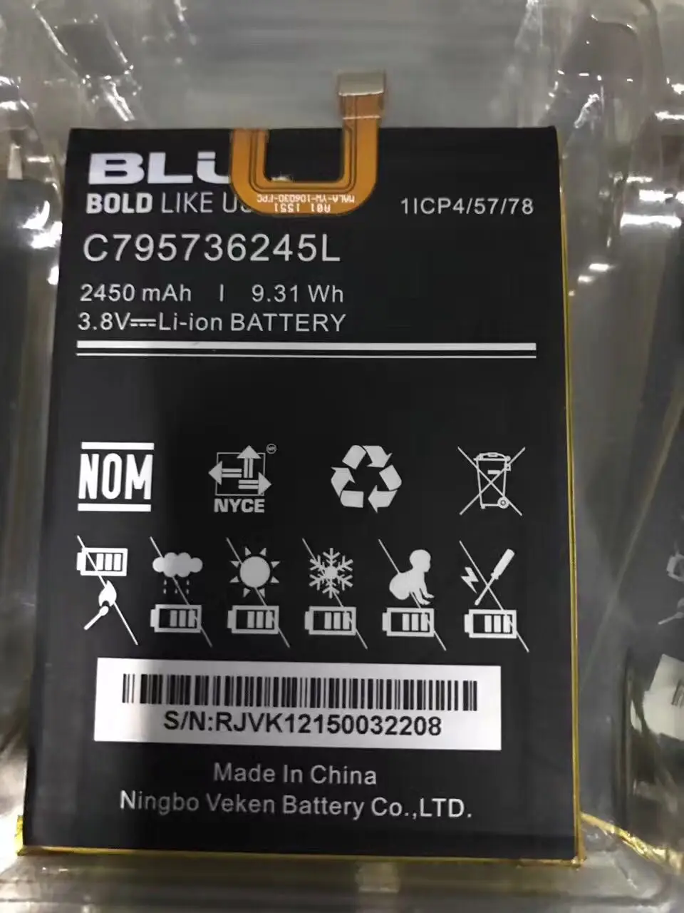 

BLU C795736245L original mobile phone built-in battery line battery battery electric plate 2450 mAh