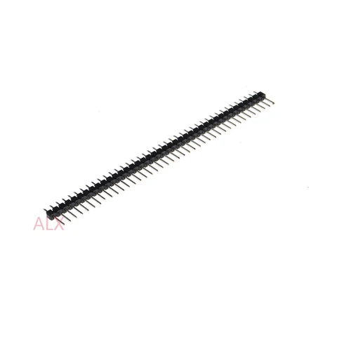 10PCS 1X40 Индивидуальный интервал 2,54 Мм 11 Мм длинный штырь штыря 1X40pin 1 * 40 40P 40PIN Черный для плат PCB