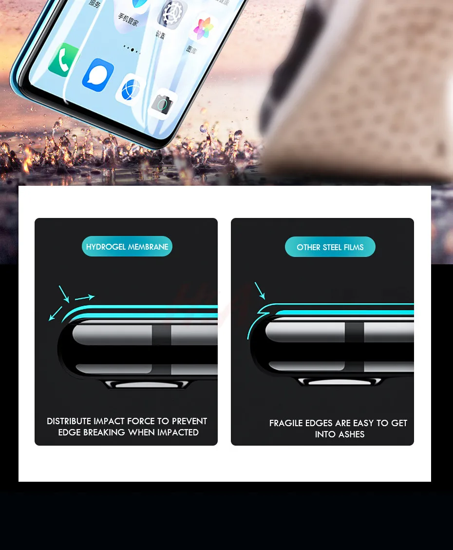 20D полное покрытие Гидрогелевая пленка для huawei P30 P20 Lite Pro P10 Plus P30 Pro мягкая защитная пленка для экрана для Honor 10 9 Lite 10