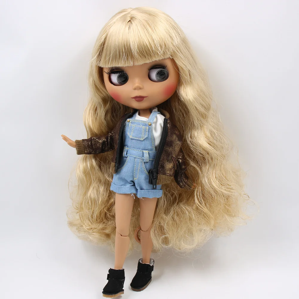 Ледяная Обнаженная кукла Blyth No. BL3157 Flaxen hair 1/6 bjd, pullip, licca, jerryberry