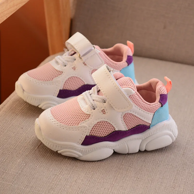 Cute Children Spring Autumn Fashion Running Shoes Boys Sneakers Girls Sport Kid's Tollder Soft For School Size 21-30 | Детская
