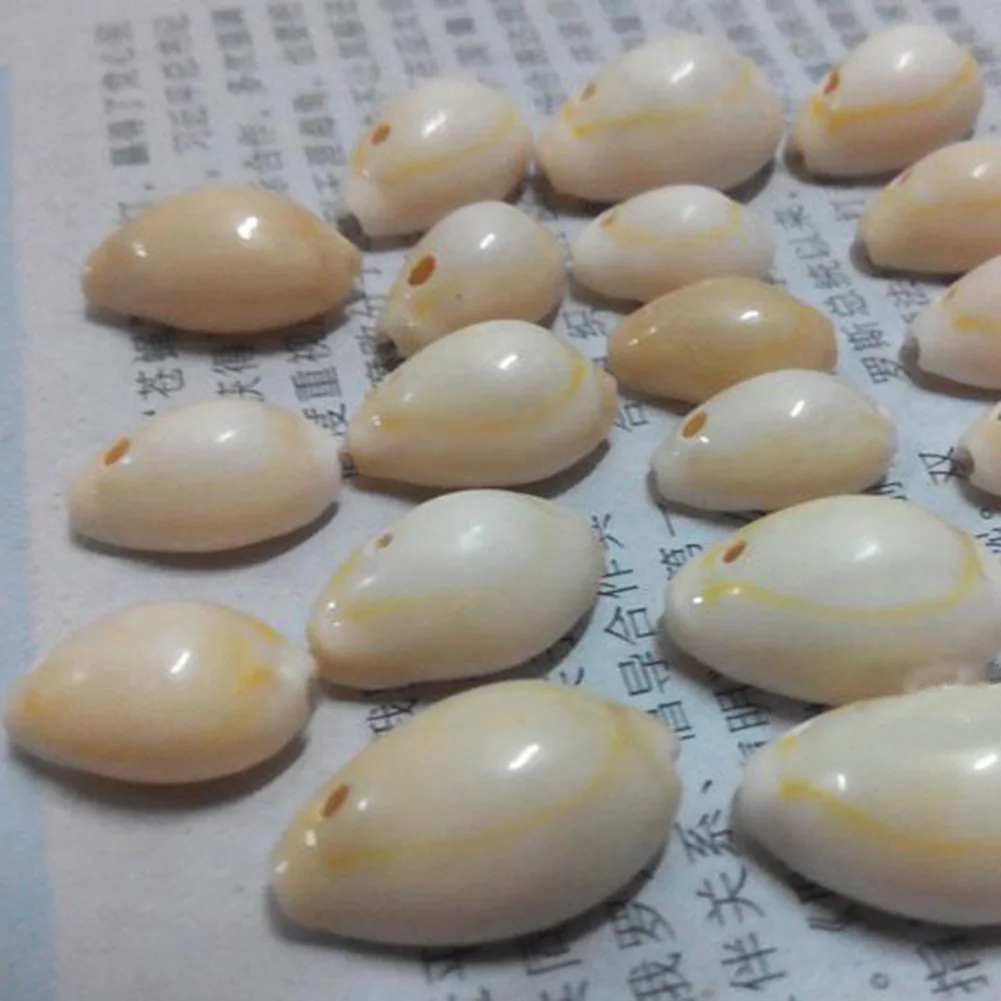 20 шт. бусины из натуральных раковин с просверленным отверстием DIY ремесло