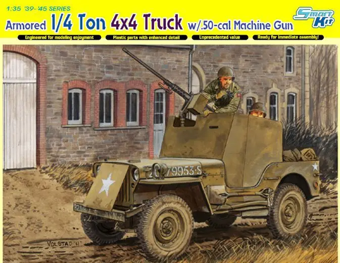 Модель Dragon 6714 масштаб 1/35 бронированный грузовик 1/4 тонн 4x4 w/.50 cal пулемет|gun sports|gun
