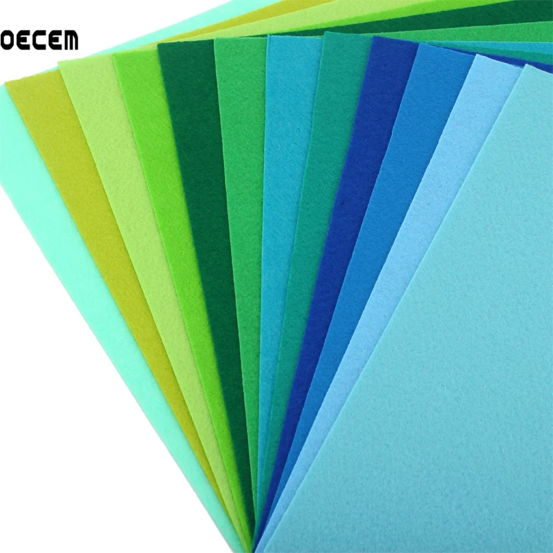 30X30CM 40 Colors Mixed Polyester Felt Fabric Bundle Sewing Nonwoven 1 MM Thickness For DIY Handmade Crafts Kids Toy|thick felt fabric|thick