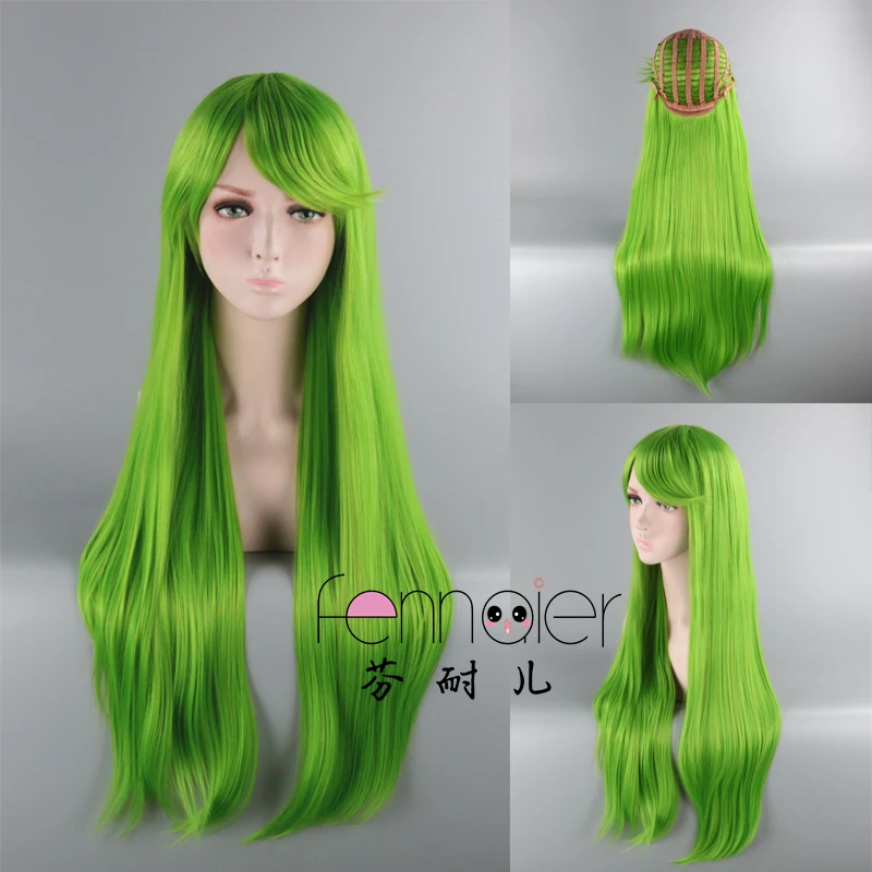 ODE GEASS Lelouch of the восстание C.C. Зеленый парик косплей Хэллоуин прямые длинные волосы