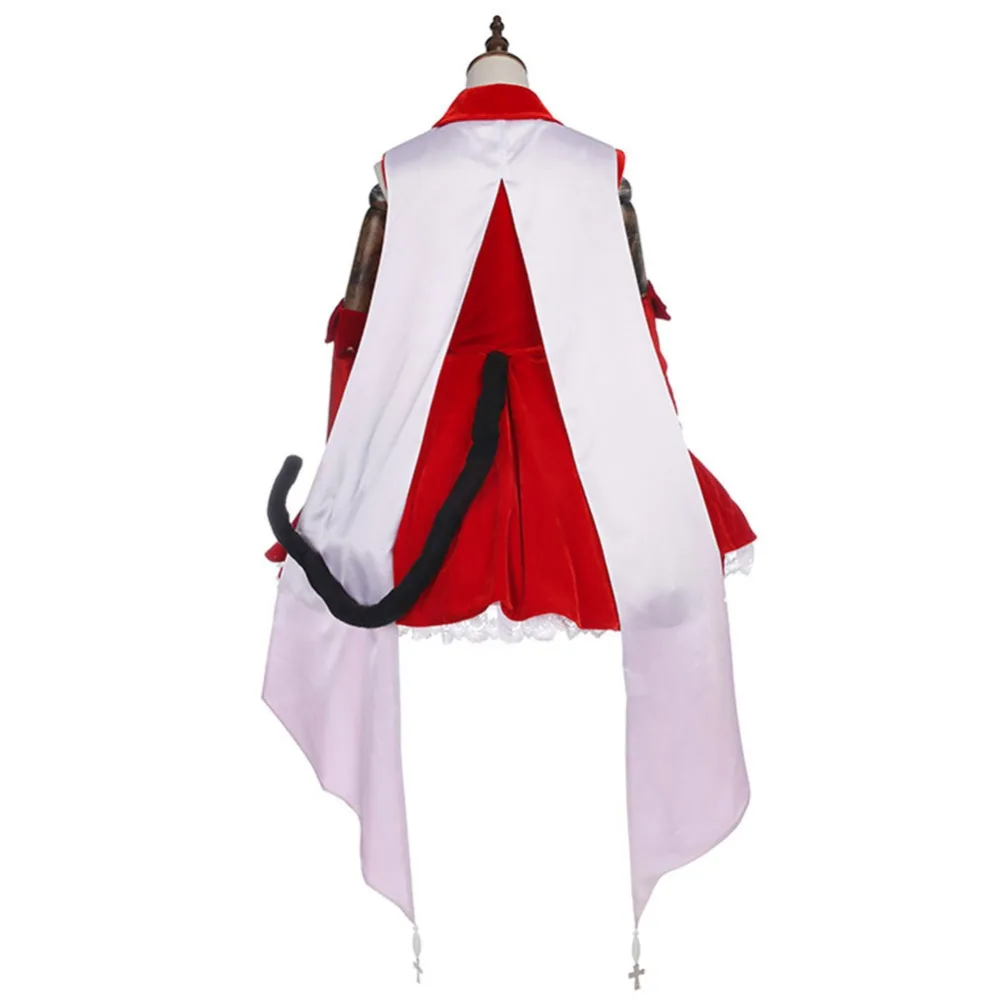 Бесплатная доставка платье Fate Stay Night Tohsaka Rin с рубинами женский косплей одежда для