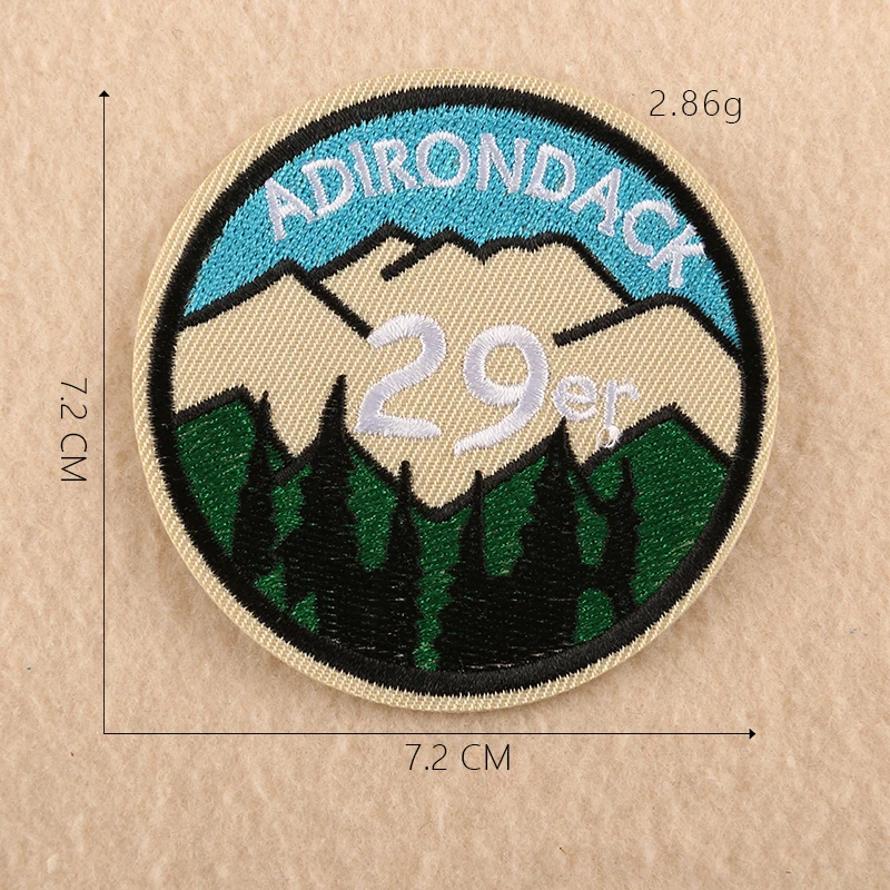 1-PCS-C-34 1 шт. круглые цветы нашивки аппликации для одежды вышитые полосы значки железные на аппликации дерево наклейки для одежды@ C - Цвет: 1-PCS-C-34