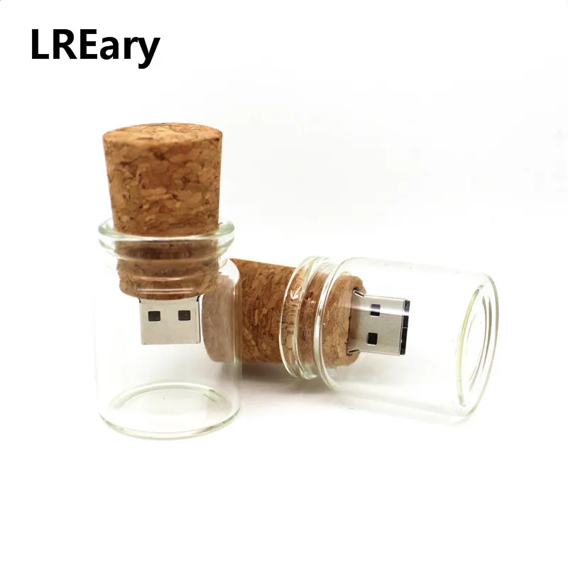 Флэш накопитель USB реальной емкости стеклянная бутылочка для желаний флэш дрифта