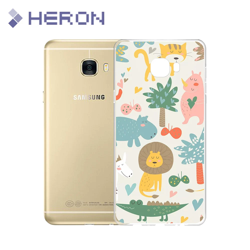 Indie Pop Soft Super Thin TPU Case For Samsung C5 C7 C9 Pro Ultra Transparent Phone Back Cover |