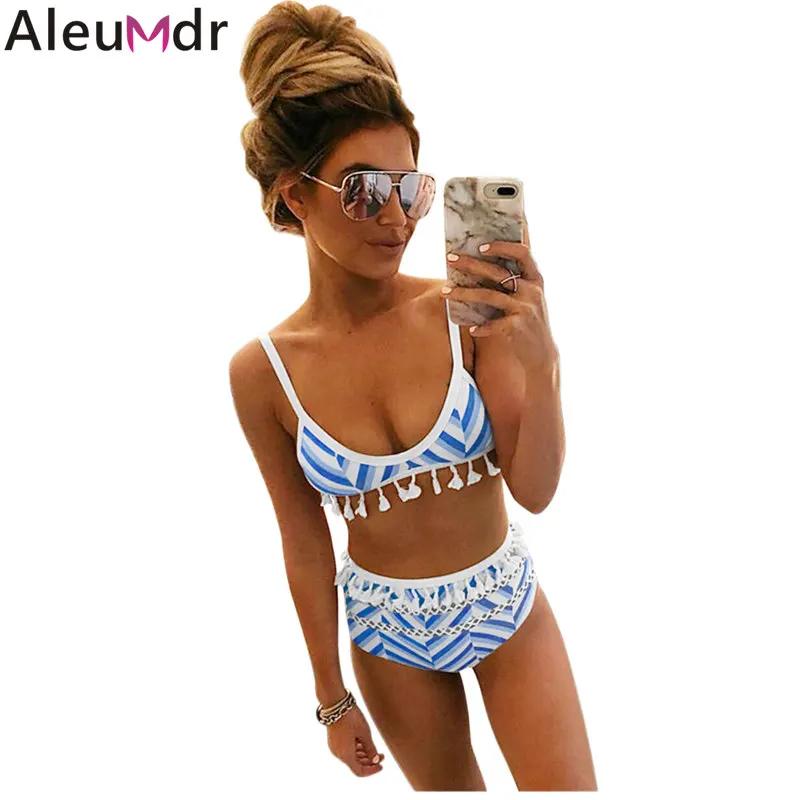 Aleumdr сексуальный пуш ап бахрома кисточка купальники из двух частей купальник Pom