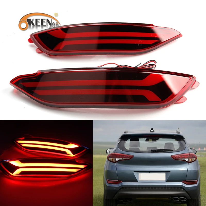 OKEEN для Hyundai Tucson 2015 светодиодный стоп сигнал светильник отражатель авто Стайлинг 2