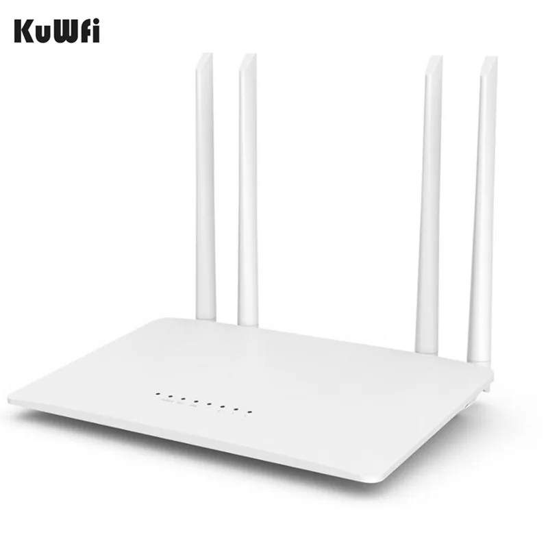 KuWfi 300Mbps Wireless Router 2.4G High-Speed Home Wifi Repeater /AP With 4*5dBi&ampAntennas Support 32 Devices | Компьютеры и офис