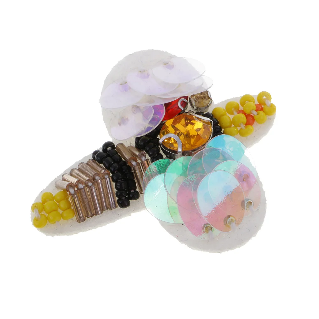 4 шт. вышитые блестки в виде пчелы и стрекозы | Дом сад