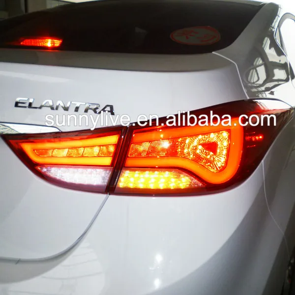 Для Hyundai Elantra светодиодный задний фонарь 2012 до 2013 год WH красного цвета | Автомобили